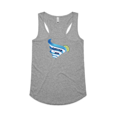 Take gin to the track, it'll have your back. Ladies Singlet Thumbnail